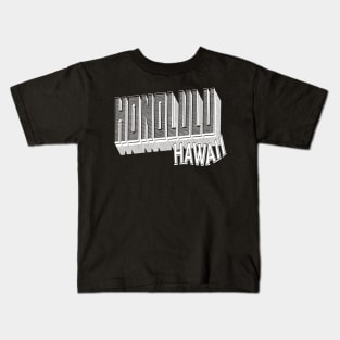 Vintage Honolulu, HI Kids T-Shirt